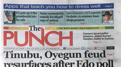 punch newspapers nigeria education